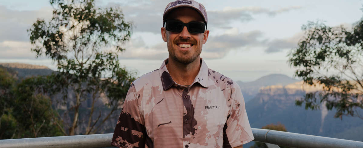 Fractel adventure shirt in Blue Mountains print