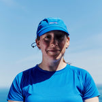 E-Series Performance Running Cap in Blue on Model