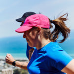 E-Series Performance Running Cap in Pink on Model