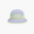 Fractel B-LIMINAL Bucket Hat in lilac, mint and pale yellow colour blocks, front view