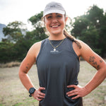 Womens Grey  Running Singlet Top