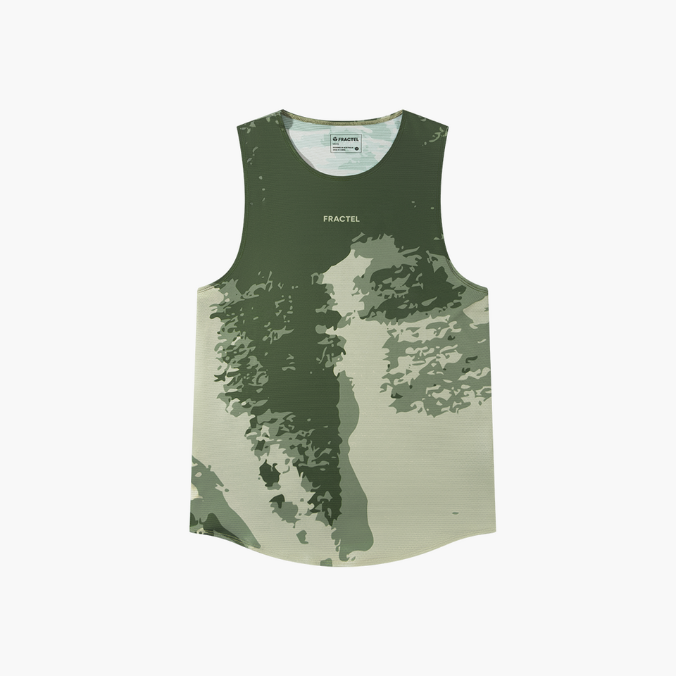 Men's S-GOVETTS LEAP Running Singlet, front view