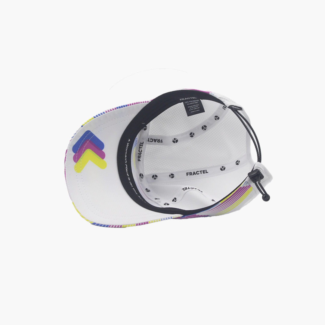 Underside of E-SheRACES Cap peak