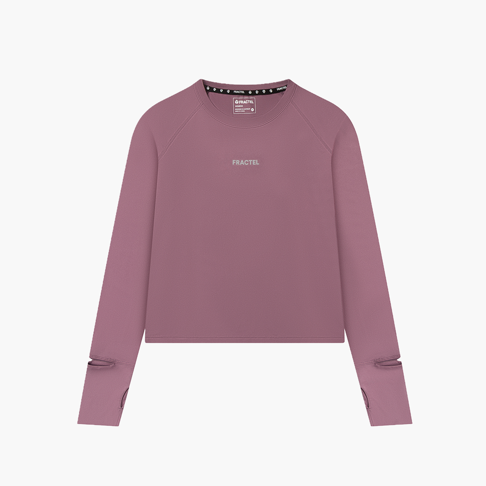 Fractel Women's V-Aura Performance Long Sleeve Tee, front view