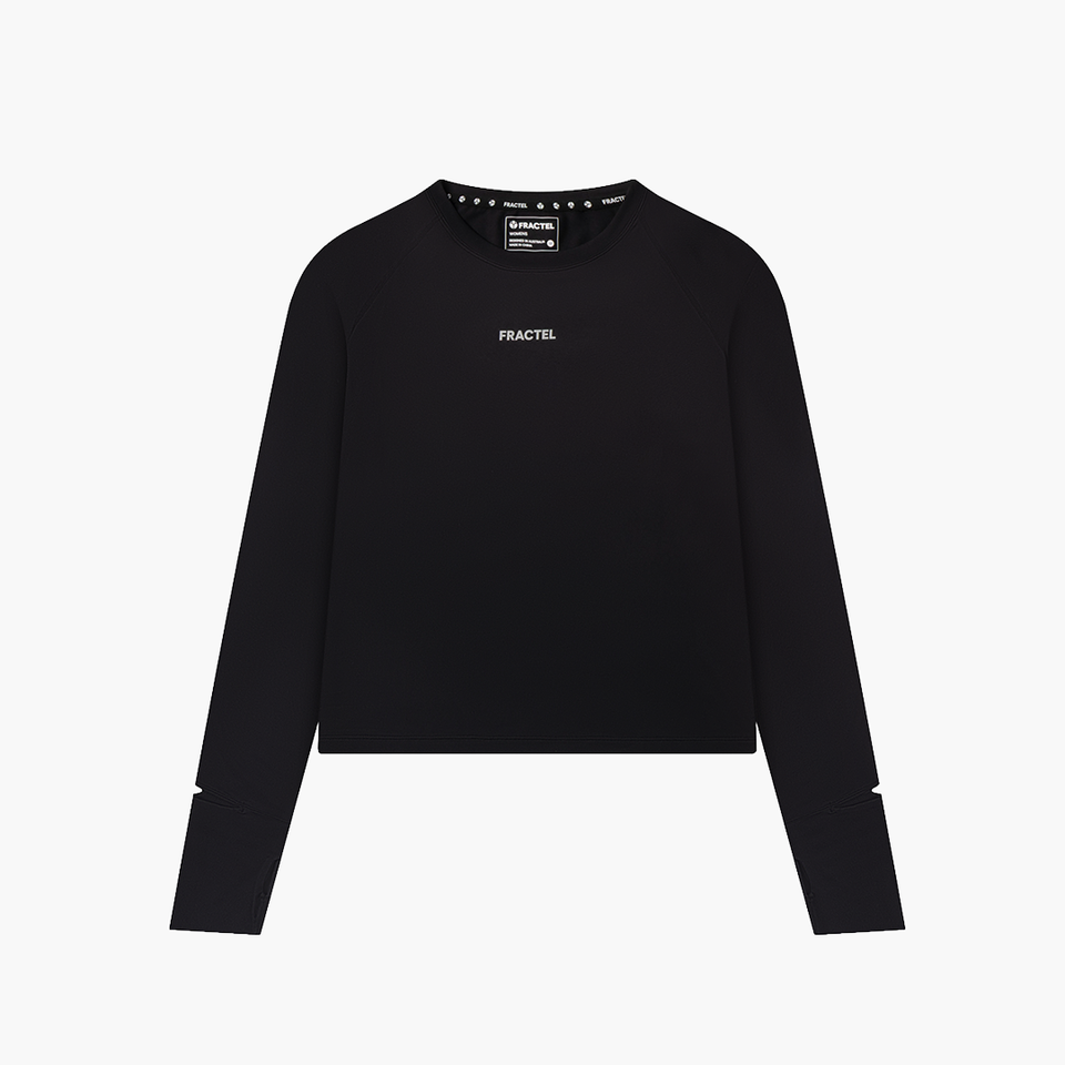 Fractel Women's V-Jet Performance Long Sleeve Tee, front view