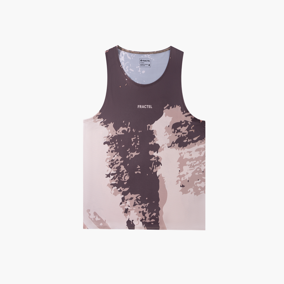 Women's S-ECHO POINT Running Singlet, front view
