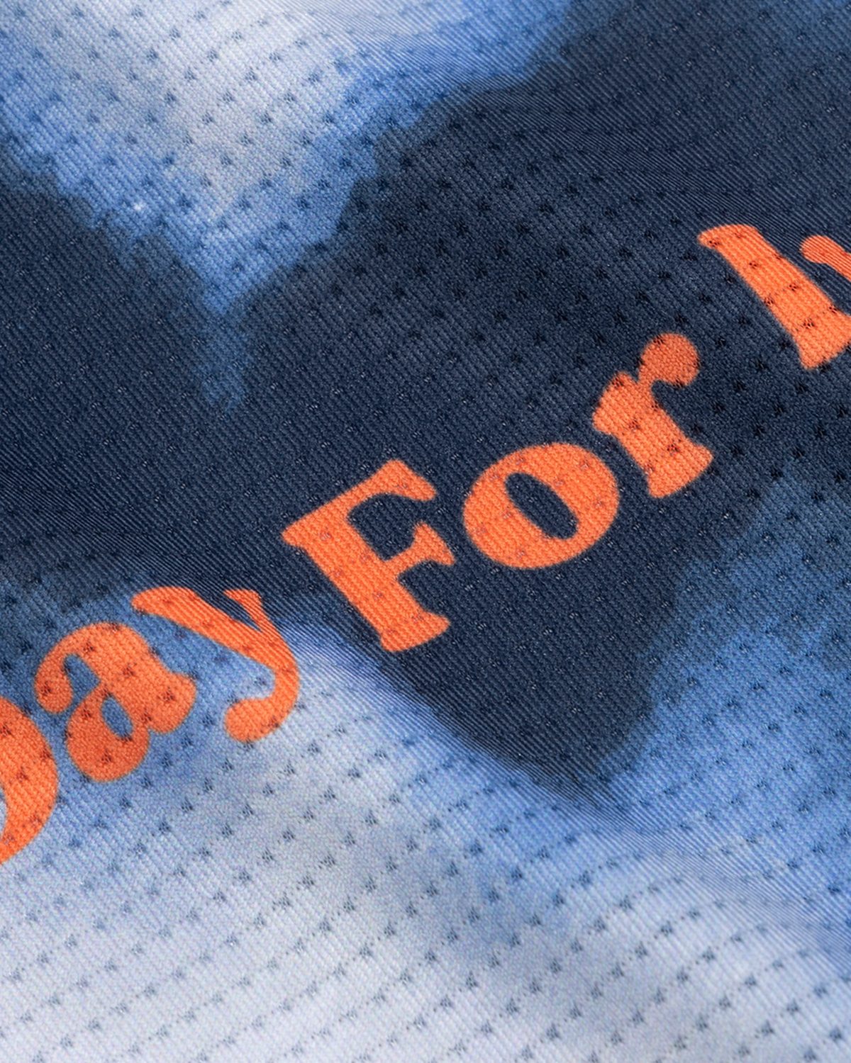 Fractel x better beer limited edition running collab fabric with orange Day For It text