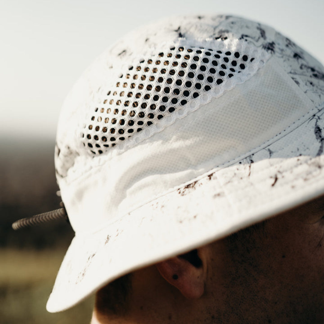 B-WHITE MARBLE Bucket Hat